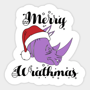 LTO Merry Wrathmas Twitch Logo Design Sticker